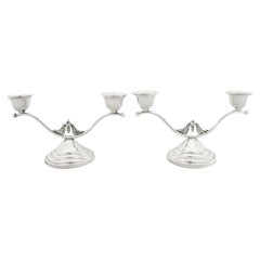 Paar Kandelaber aus Sterlingsilber
