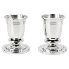 Pair of Sterling Silver Candlesticks by Mogens Bjorn Andersen