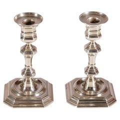 Antique Pair of Silver Candlesticks