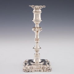 Coppia di candelieri in argento Sterling Sheffield 1846