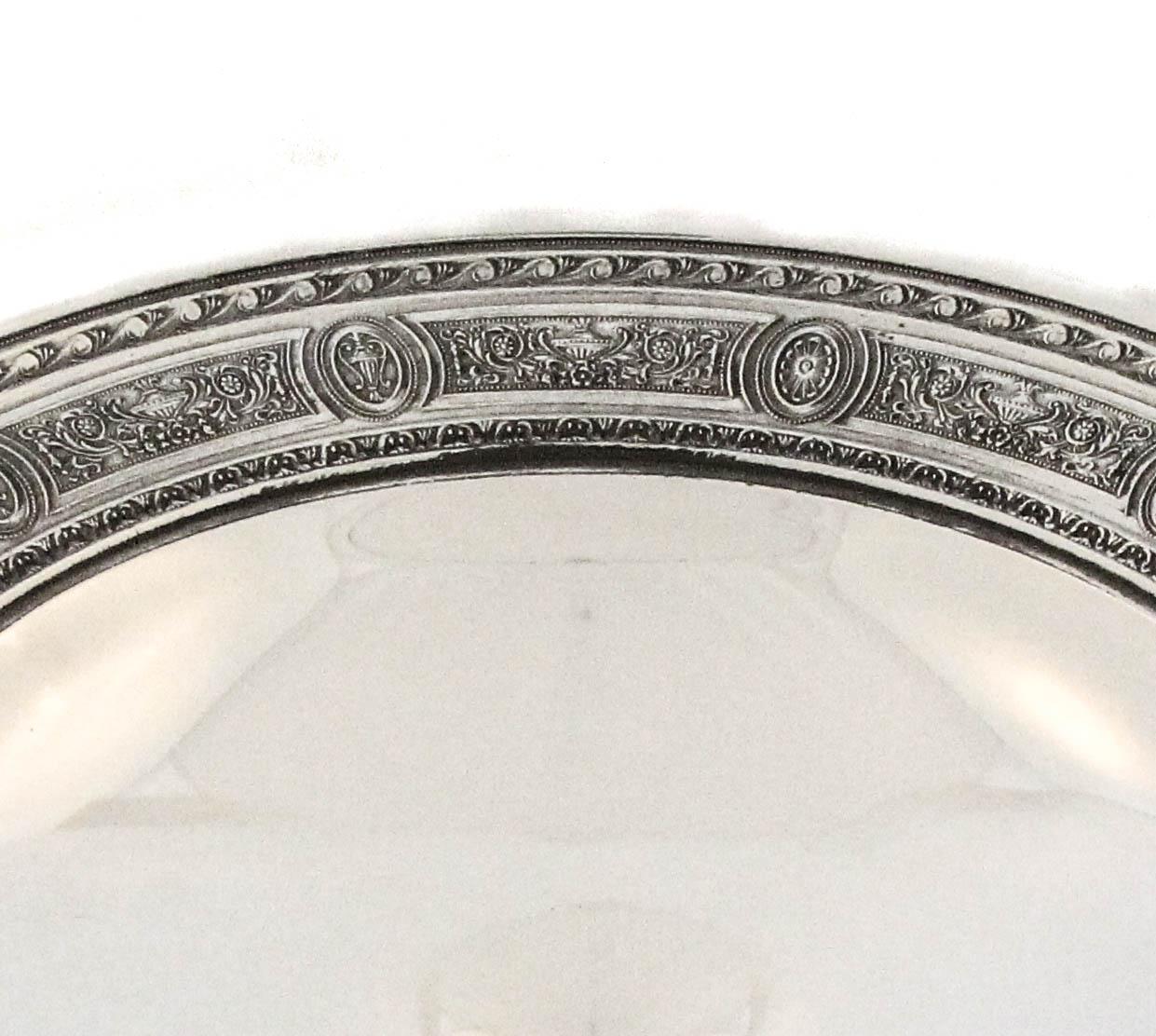 Pair of Sterling Silver Compotes en Excelente estado para la venta en Brooklyn, NY