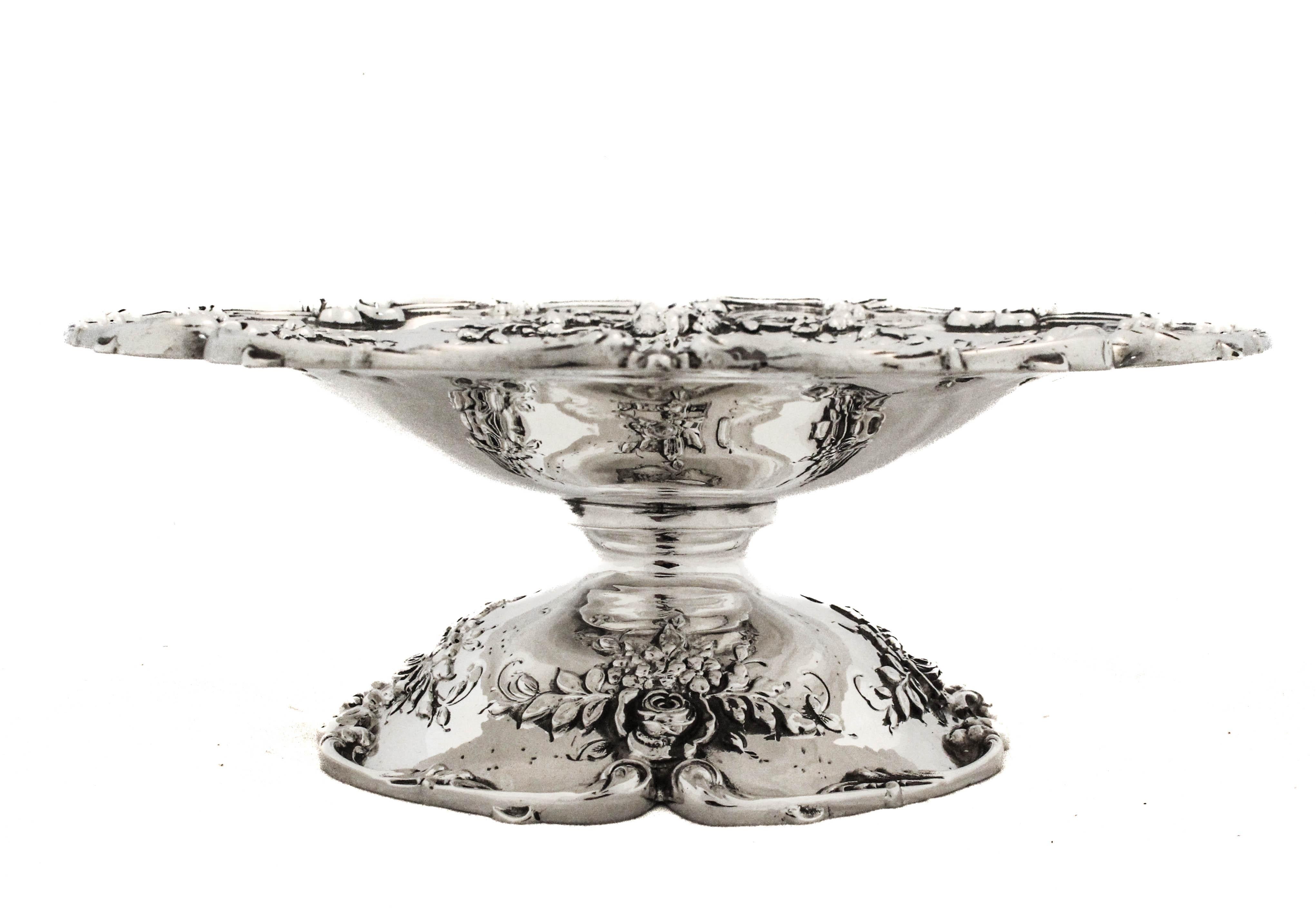 Coppia di composte in argento Sterling In condizioni ottime in vendita a Brooklyn, NY