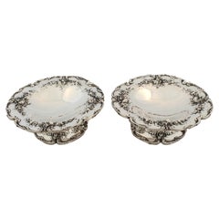 Coppia di composte in argento Sterling
