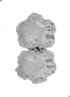 Pair of Sterling Silver Leaf Dishes