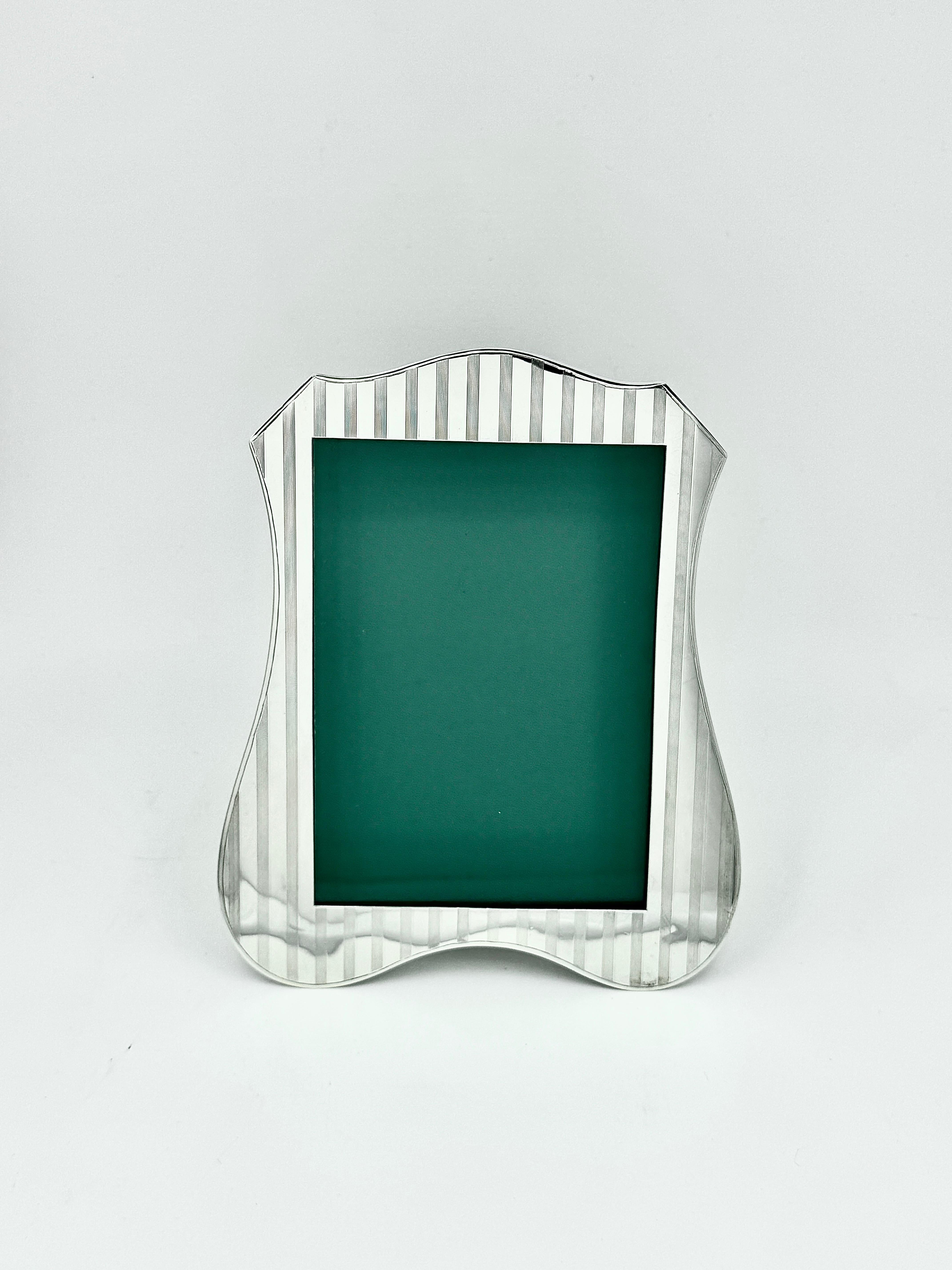 Art Deco Pair of Sterling Silver Photograph Frames For Sale