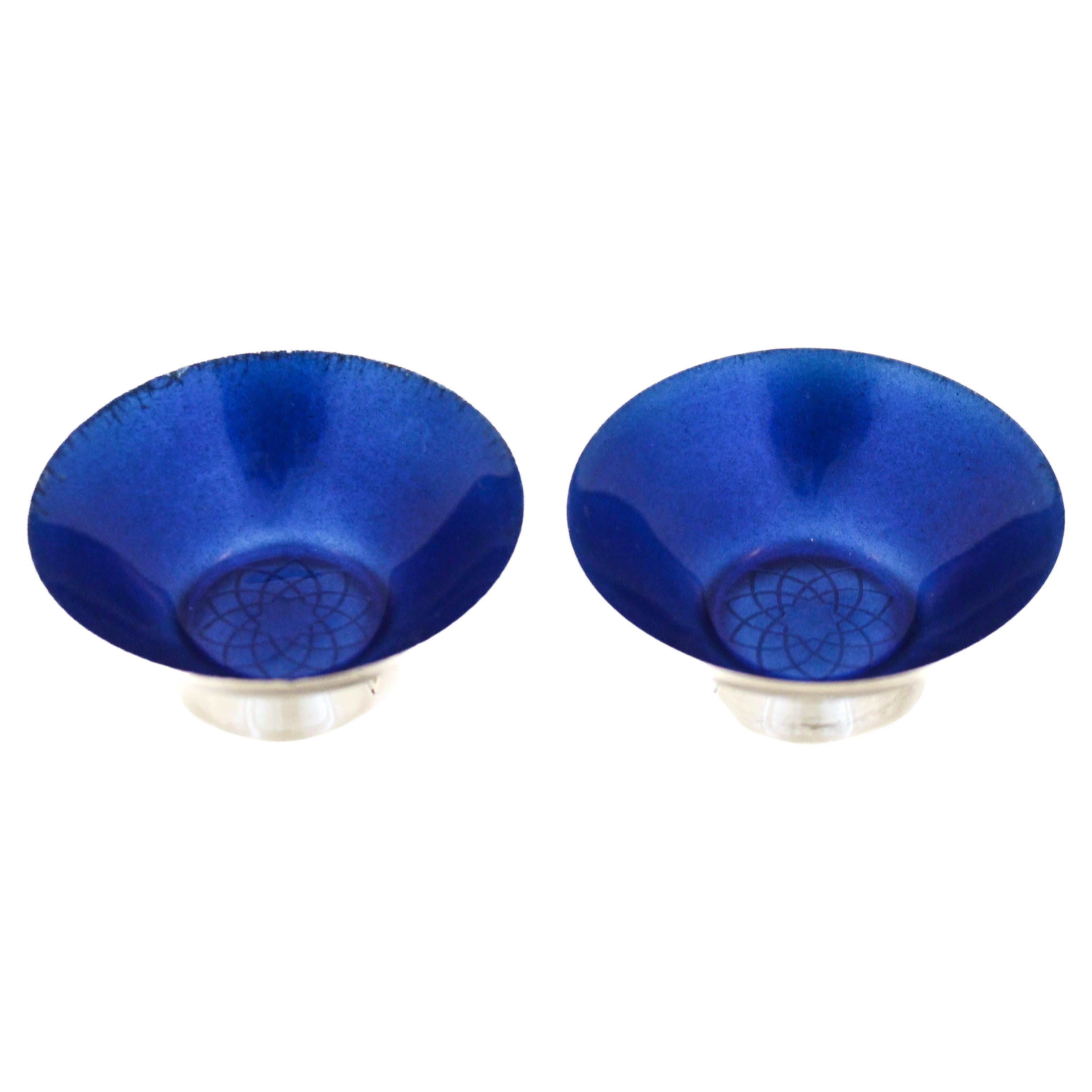 Pair of Sterling Silver Salt Cellars