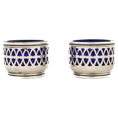 Pair of Sterling Silver Salt Cellars