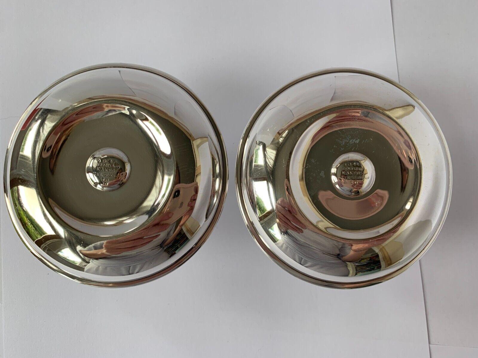 Paar Untertasse-Kerzenhalter aus Sterlingsilber von Tiffany & Co Ltd im Zustand „Gut“ im Angebot in London, GB