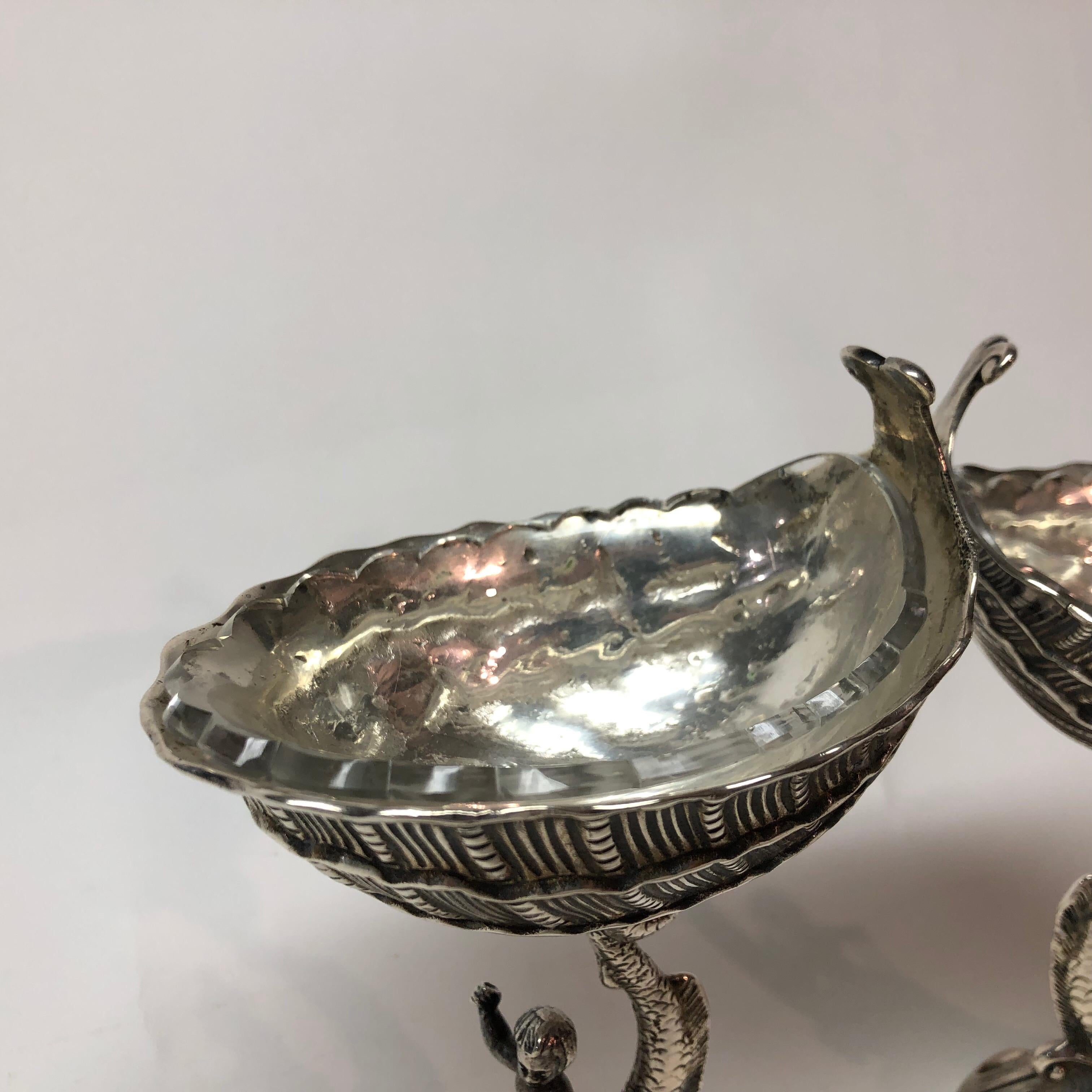 Pair of Sterling Silver Seafood Cups In Good Condition In East Hampton, NY