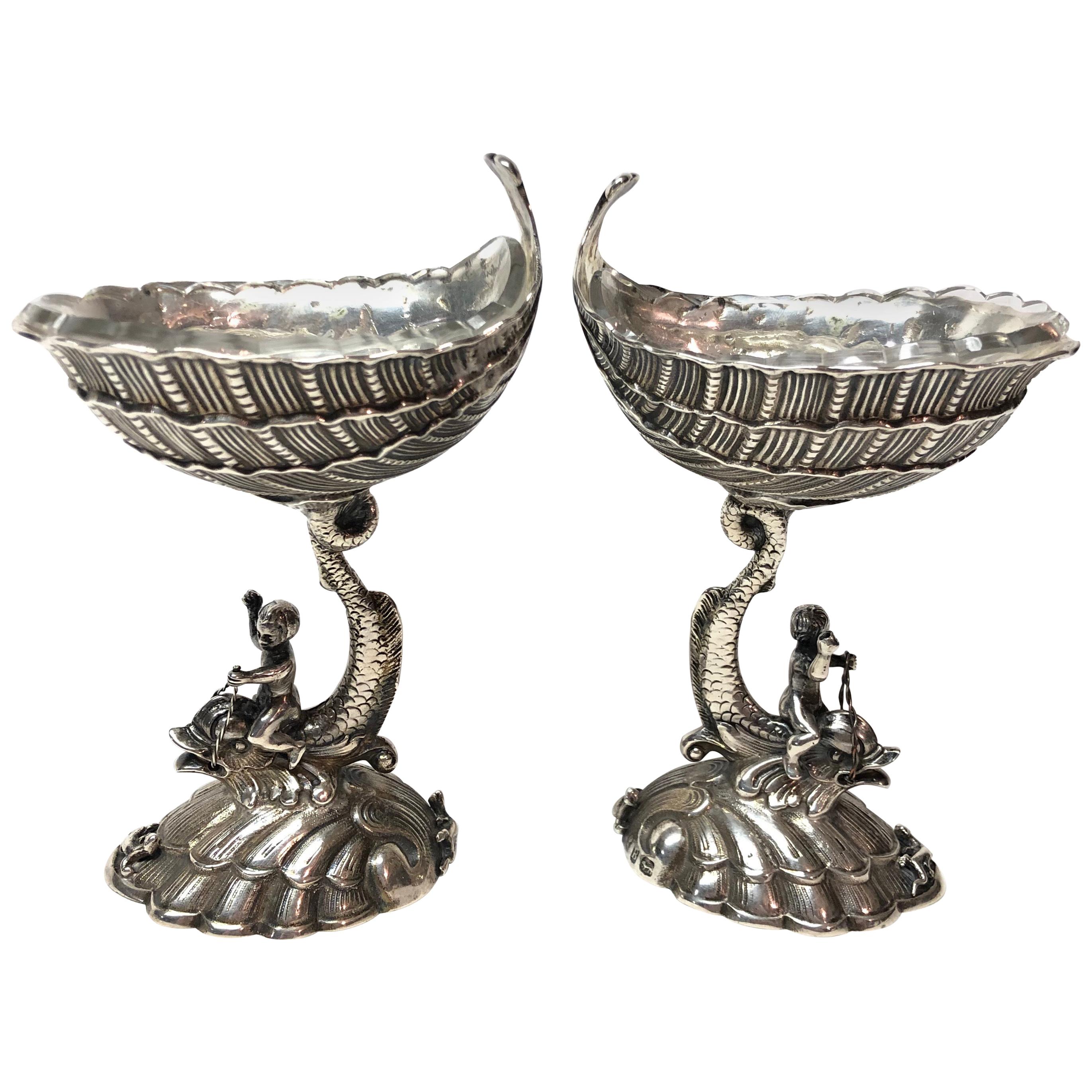 Pair of Sterling Silver Seafood Cups