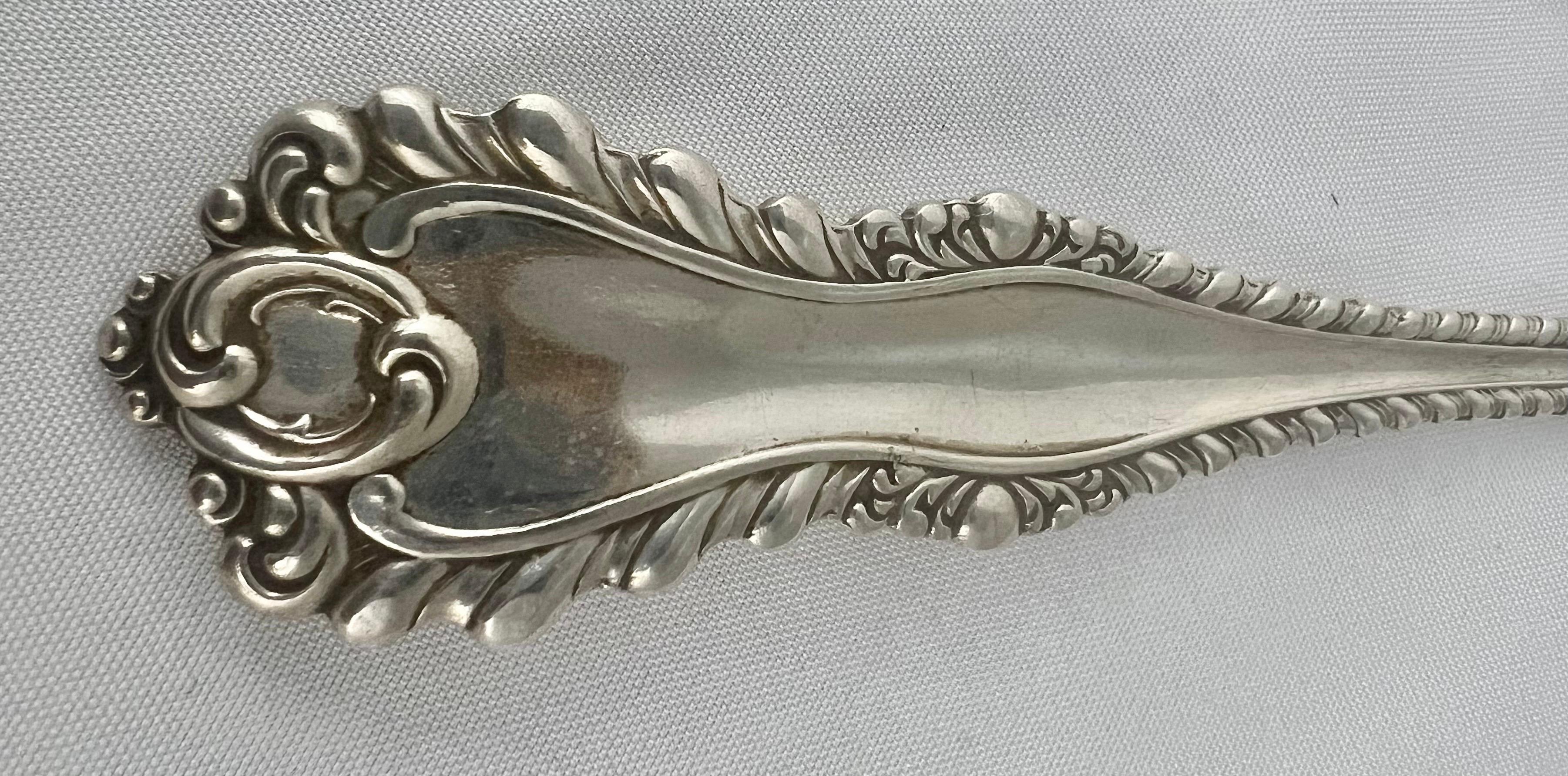 Pair of Sterling Silver Spoons Monogrammed 