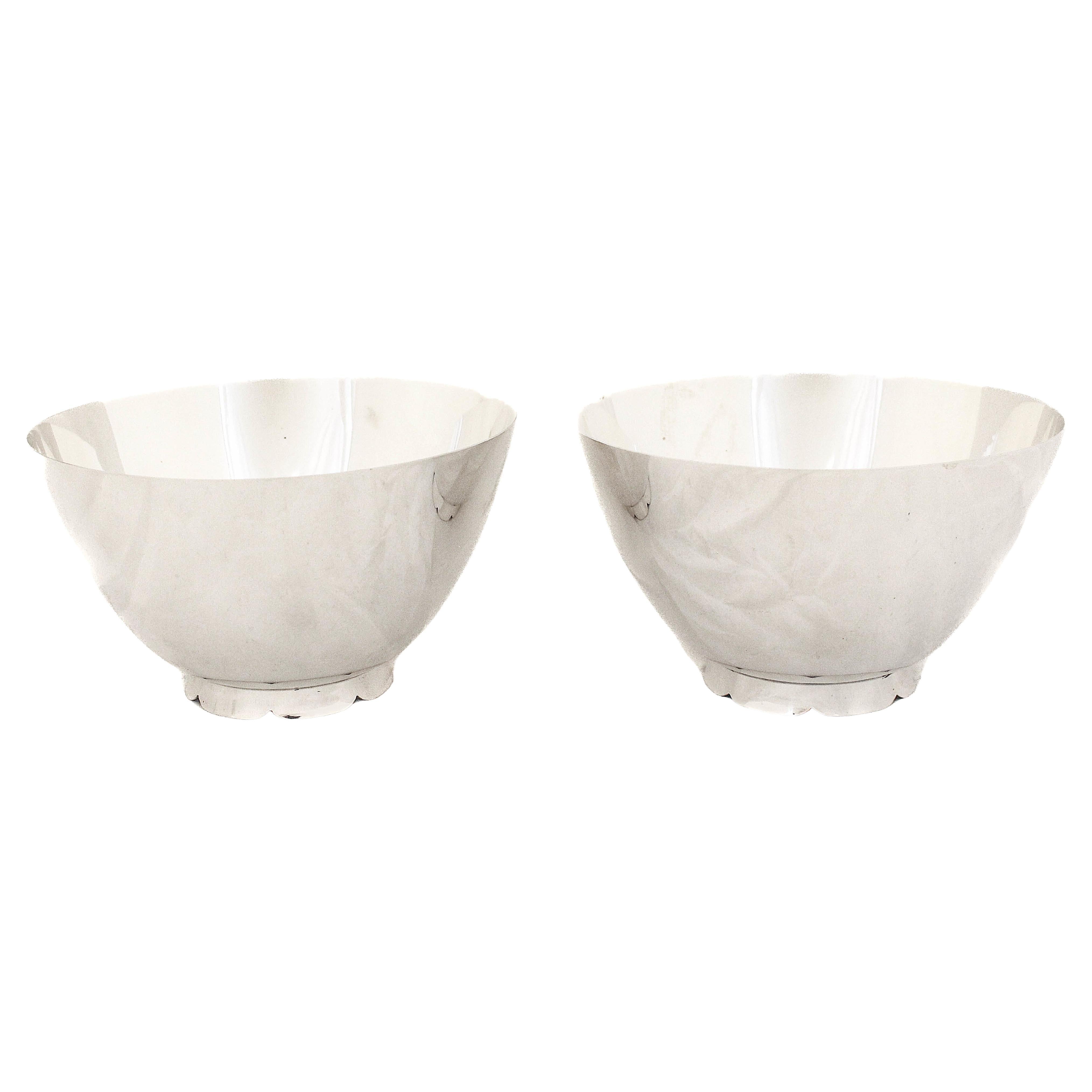 Pair of Sterling Silver Tiffany Bowls