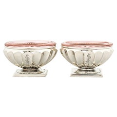 Pair of Sterling Silver Tiffany Salt Cellars