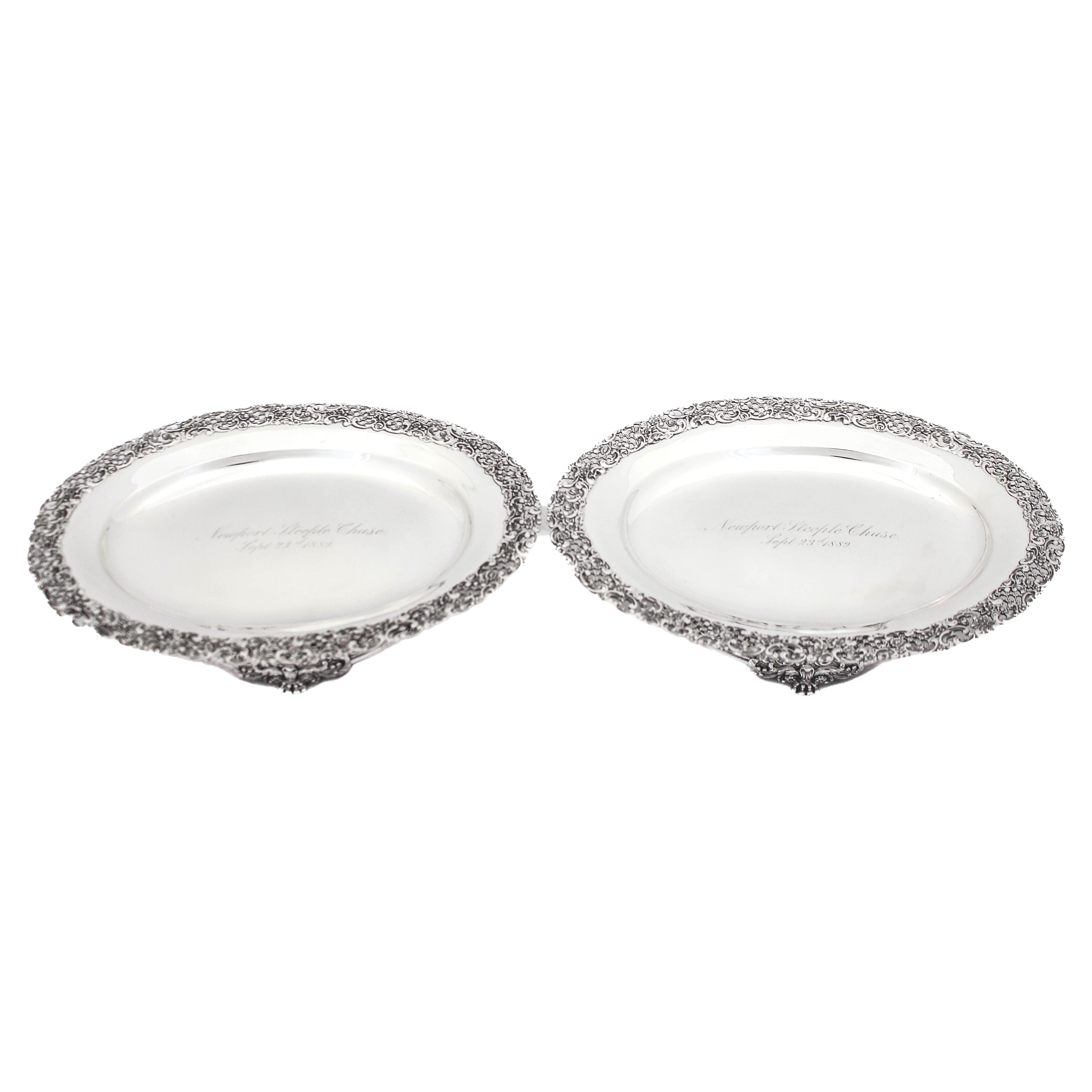 Pair of Sterling Silver Tiffany Tazzas For Sale