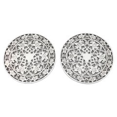 Pair of Sterling Silver Trivets