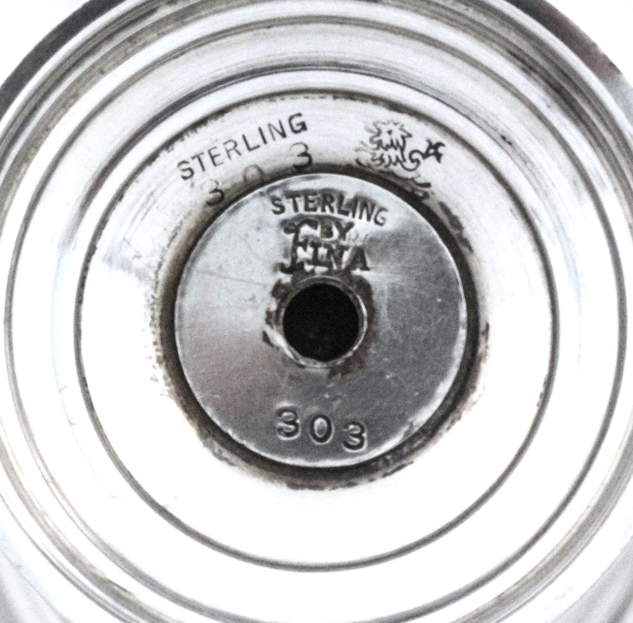 Argento 925 Coppia di vasi da trofeo in argento sterling in vendita