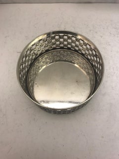 Pair of Sterling Silver Wine Coasters