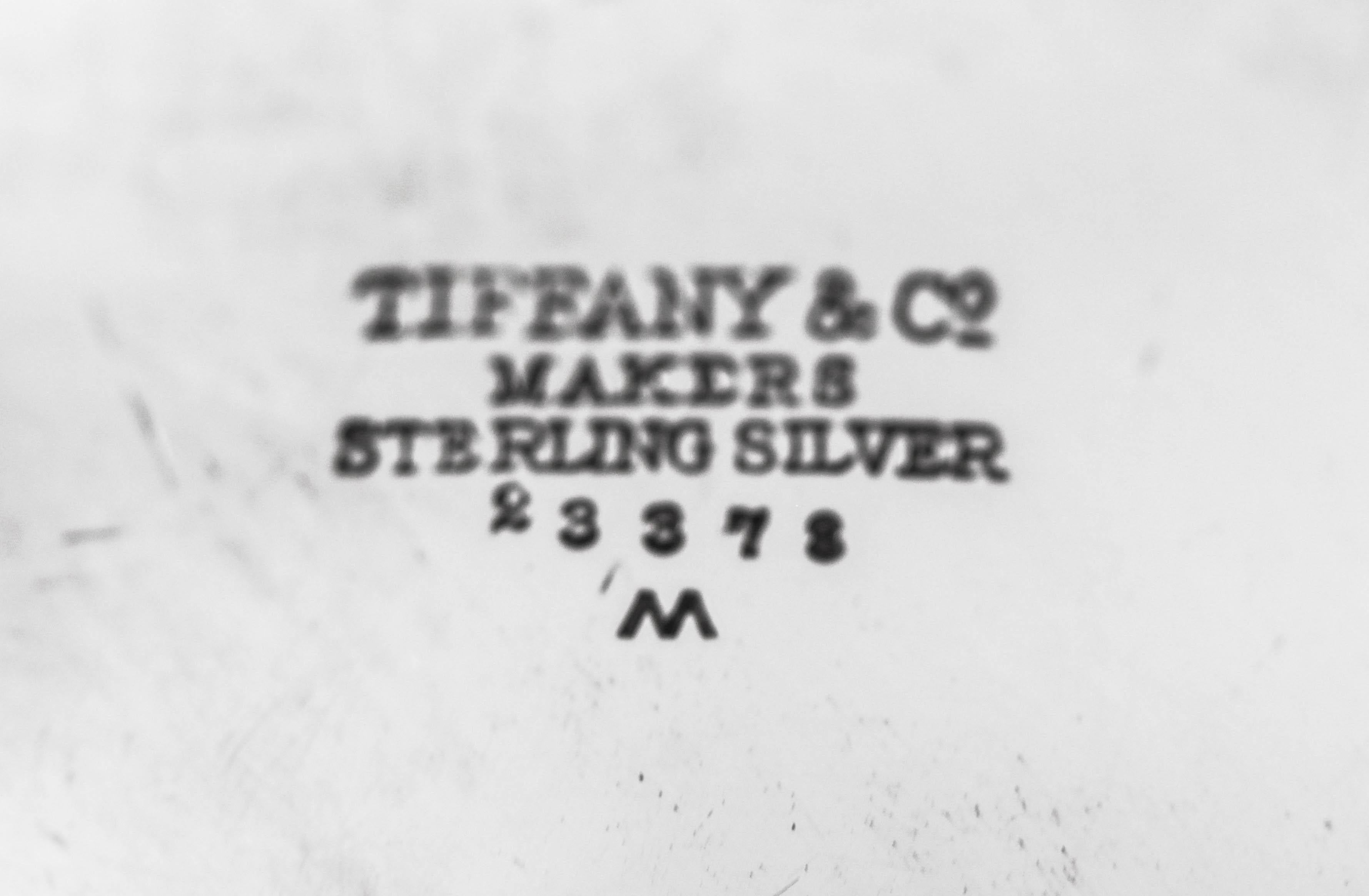 Paar Tiffany-Blätter aus Sterling im Angebot 2