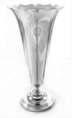 Pair of Sterling Vases