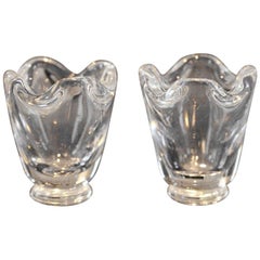 Pair of Steuben Toothpick or Match Holders
