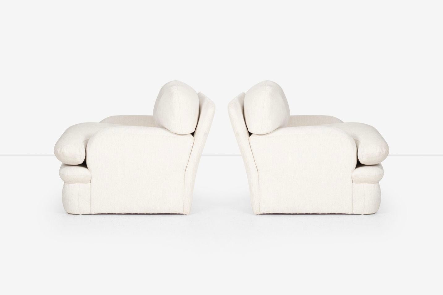 Pair of Steven Chase Oversized Lounges from Palm Springs In Good Condition For Sale In Chicago, IL