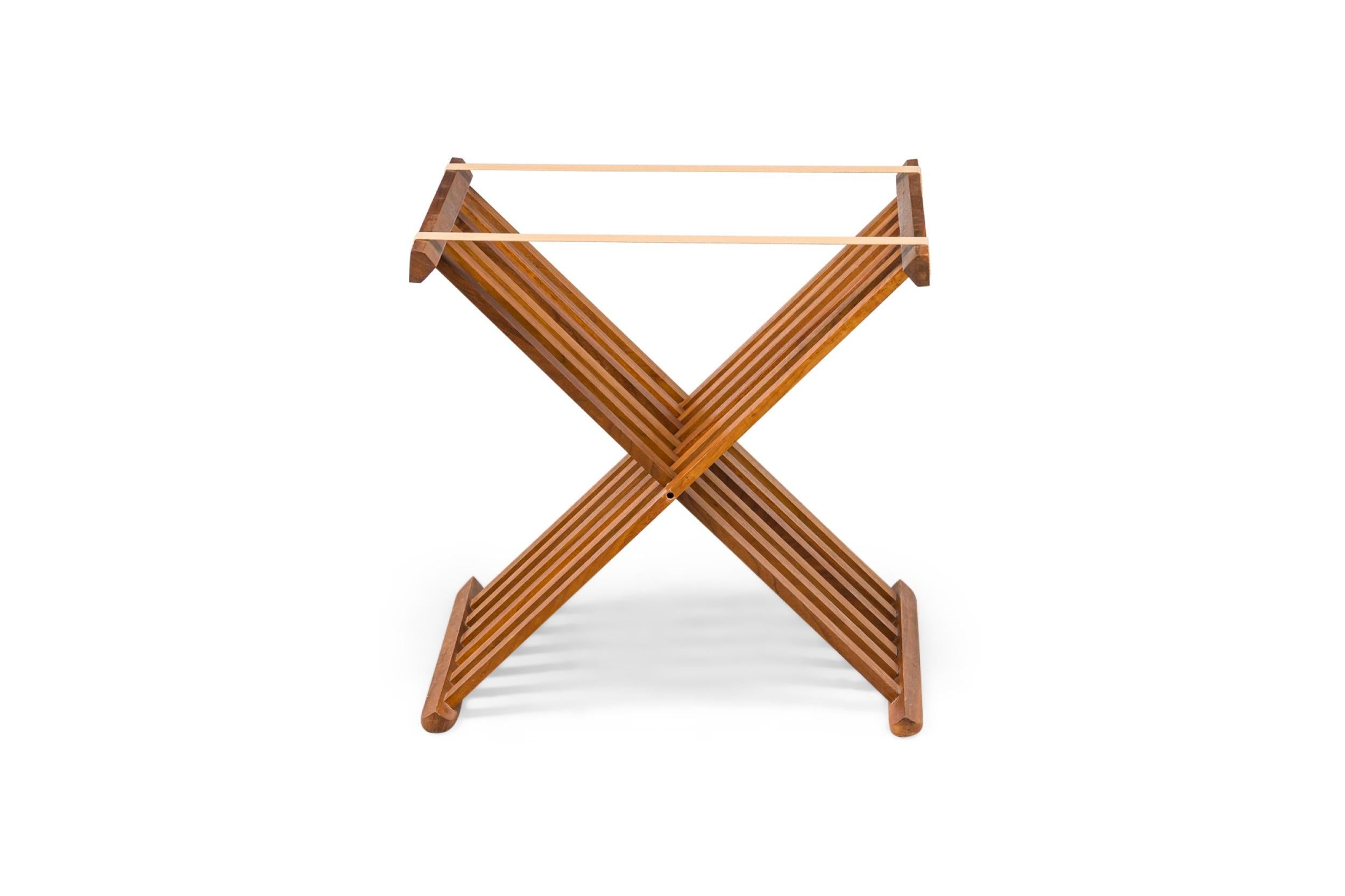20th Century Pair of Stewart MacDougall & Kipp Stewart for Drexel Campaign Folding Tables For Sale