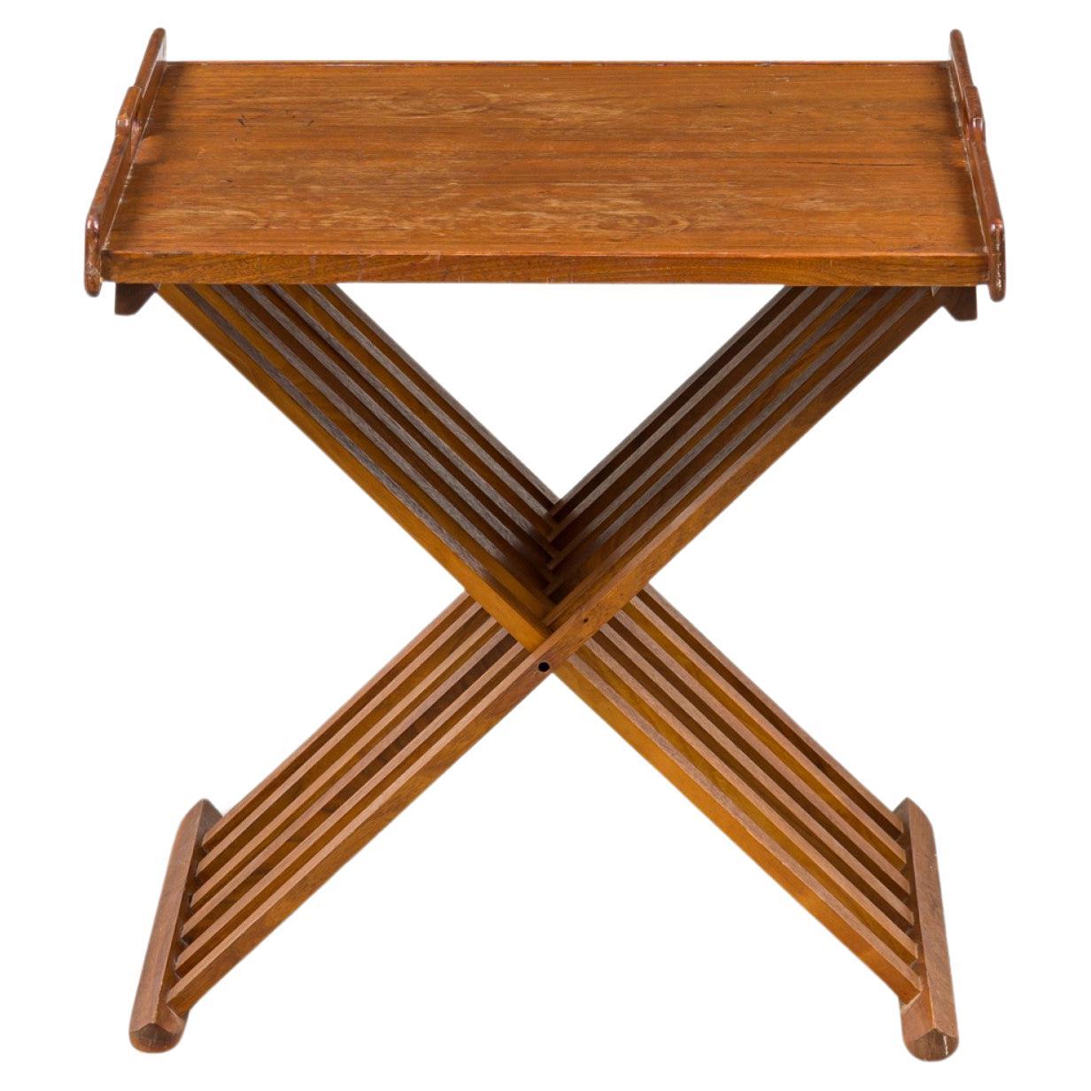 Pair of Stewart MacDougall & Kipp Stewart for Drexel Campaign Folding Tables