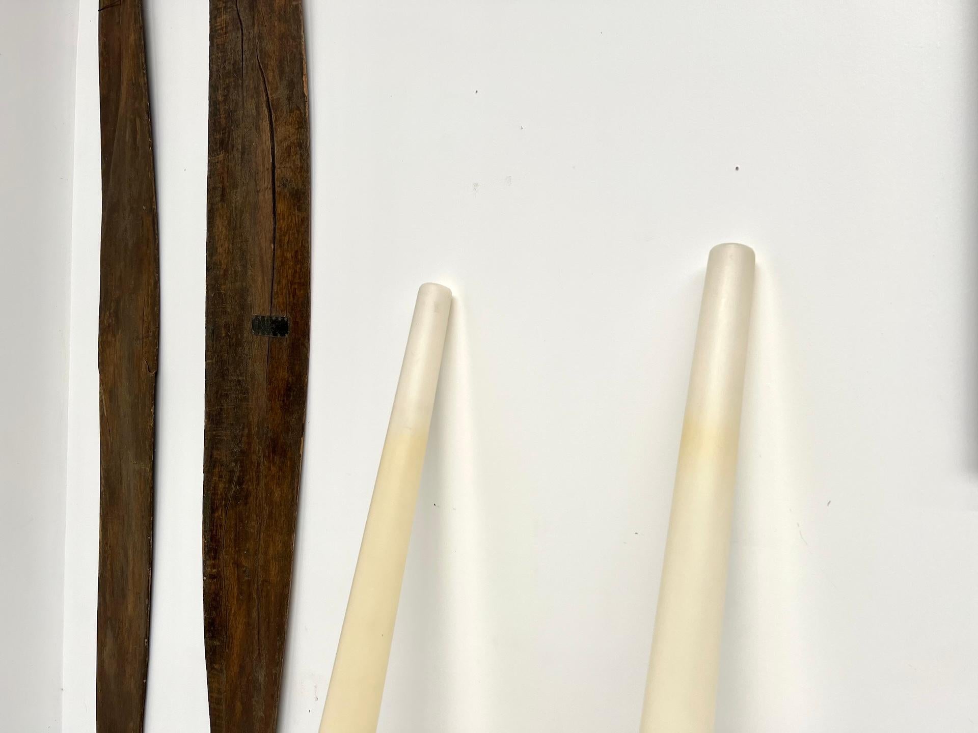 Ein Paar Sticklight-Lampen von Michael Young im Zustand „Gut“ im Angebot in LYON, FR