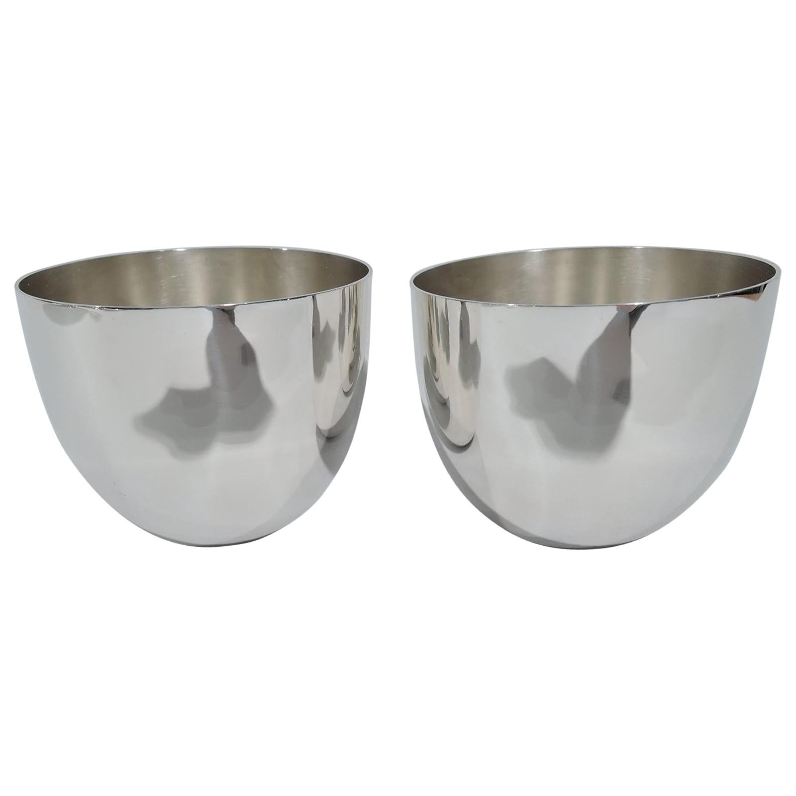 Pair of Stieff American Sterling Silver Jefferson Cups