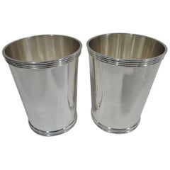 Pair of Stieff Traditional Sterling Silver Mint Julep Cups
