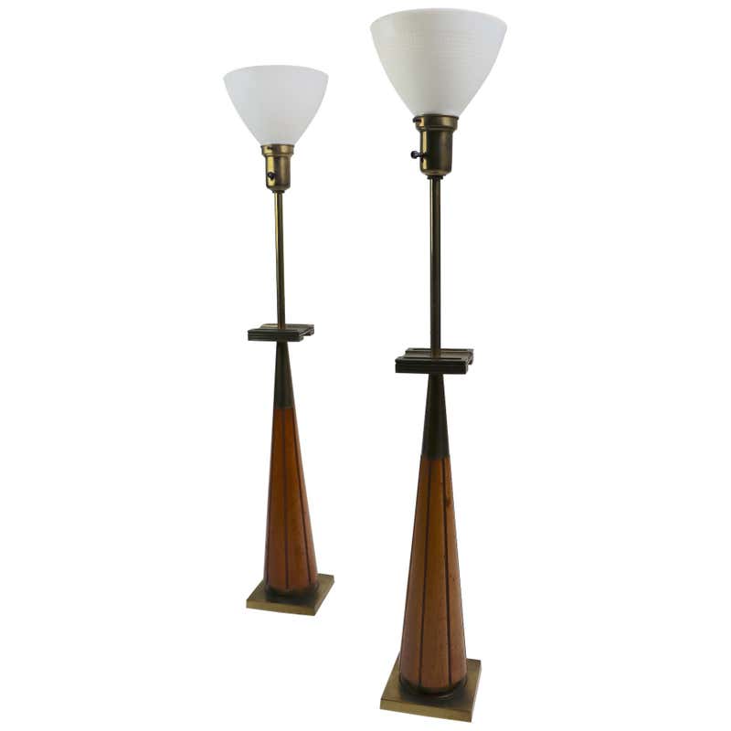 Pair of Vintage Stiffel Pottery Lamps at 1stDibs