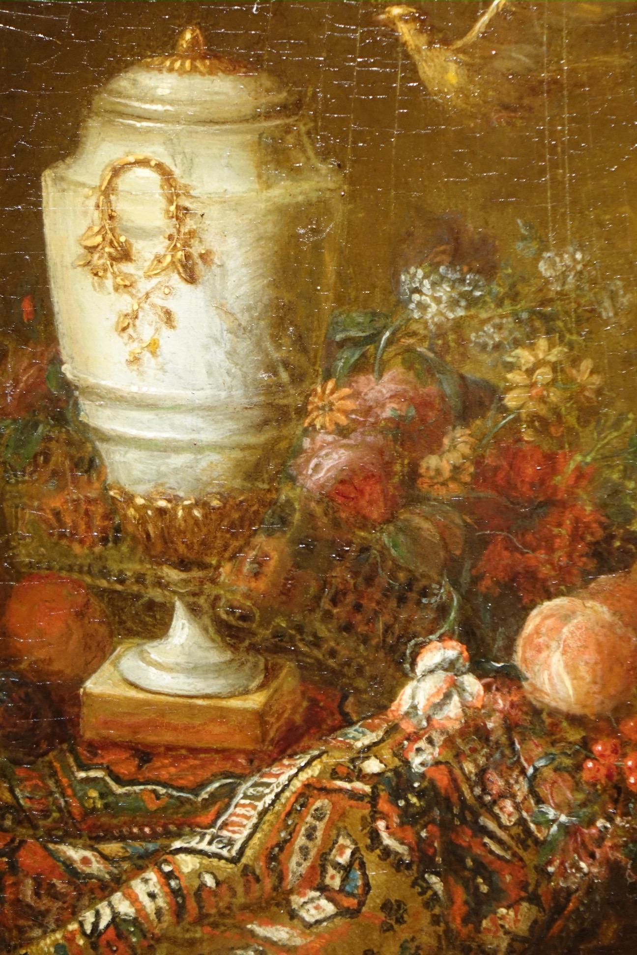 Pair of Still Life Painting, 19th Century French School, Oil on Oak 2