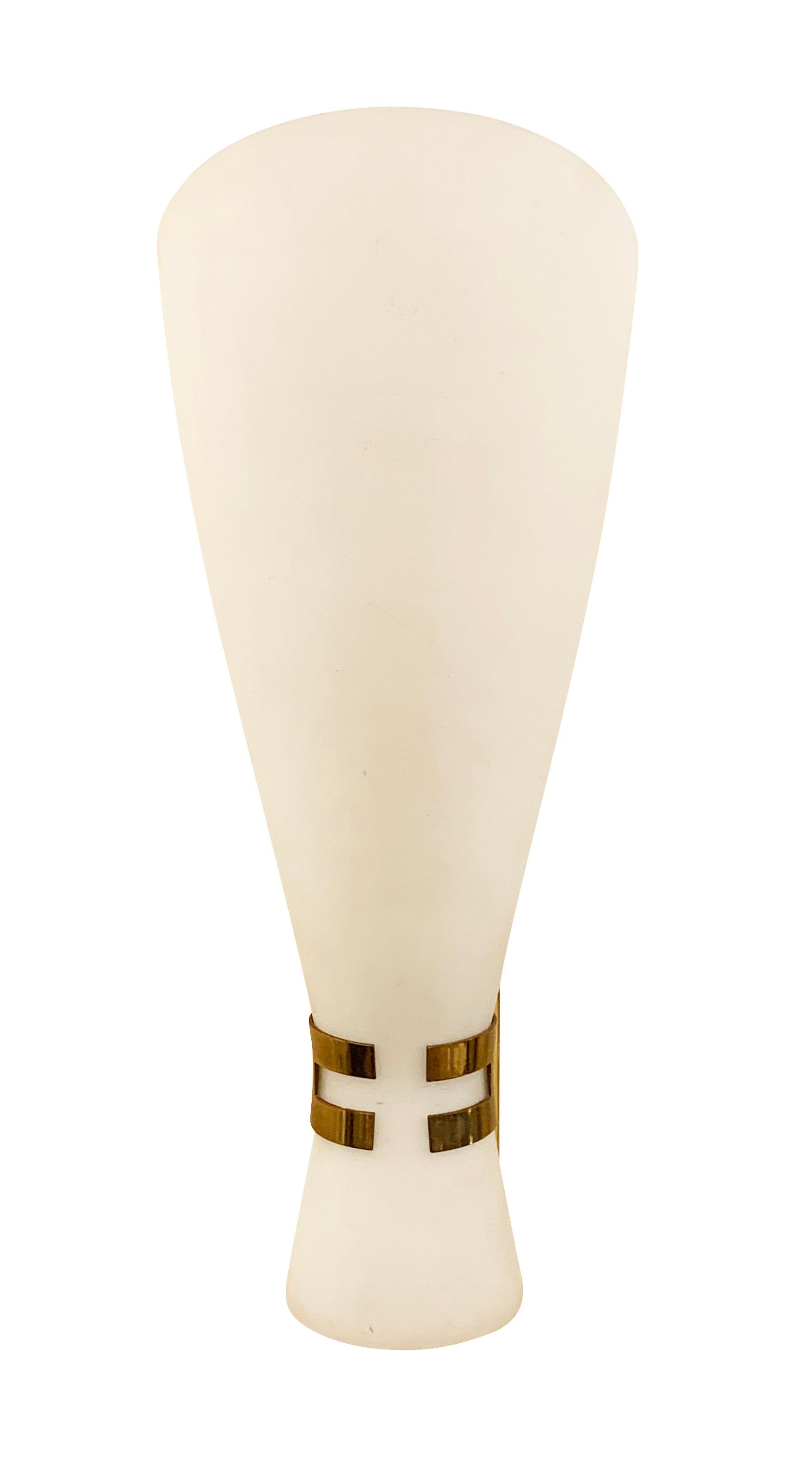 Mid-20th Century Pair of Stilnovo Attributed Wall Lights, Italy, 1960s
