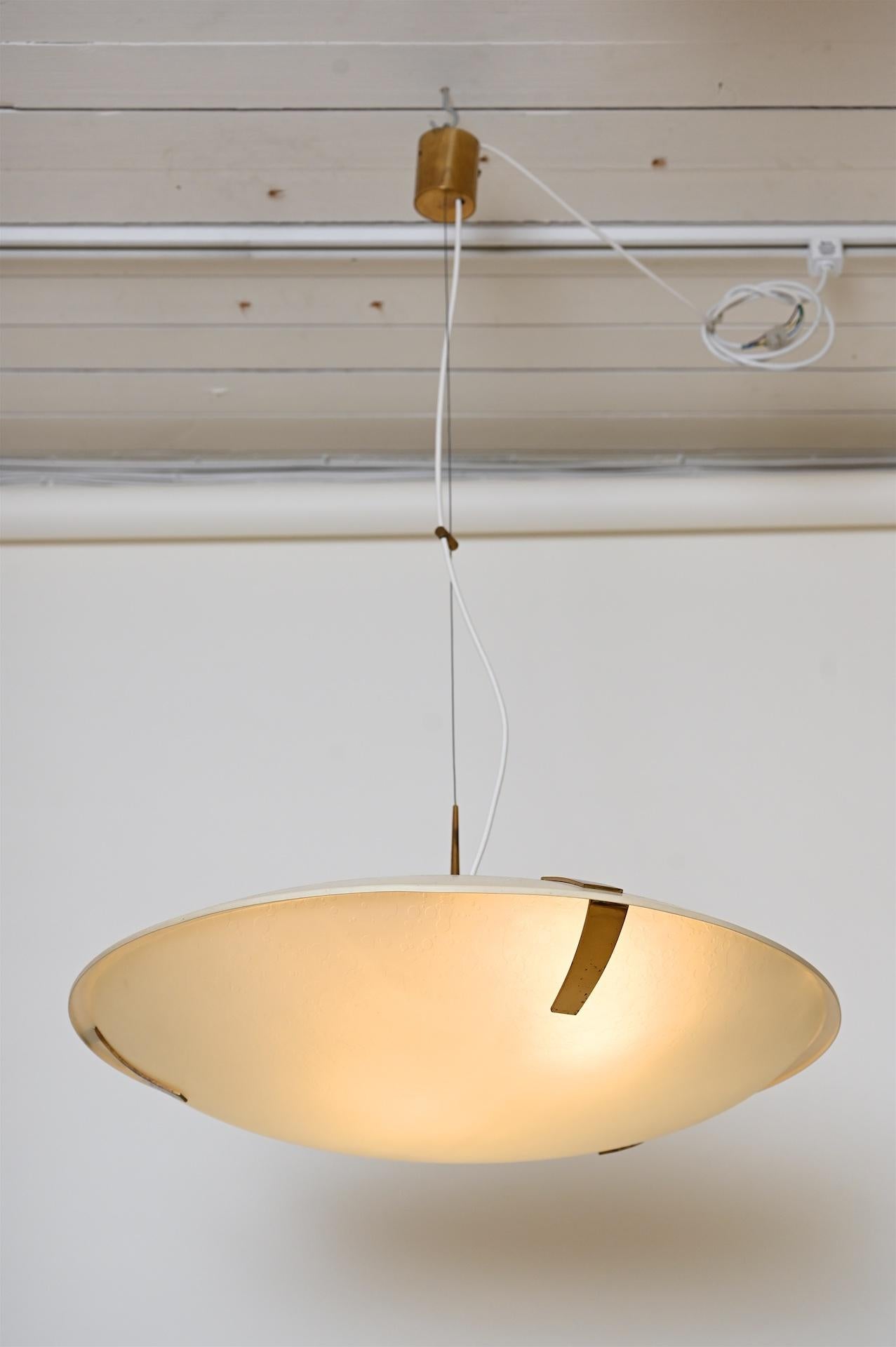 Pair of Stilnovo Ceiling Light Model 1140 In Good Condition For Sale In London, GB