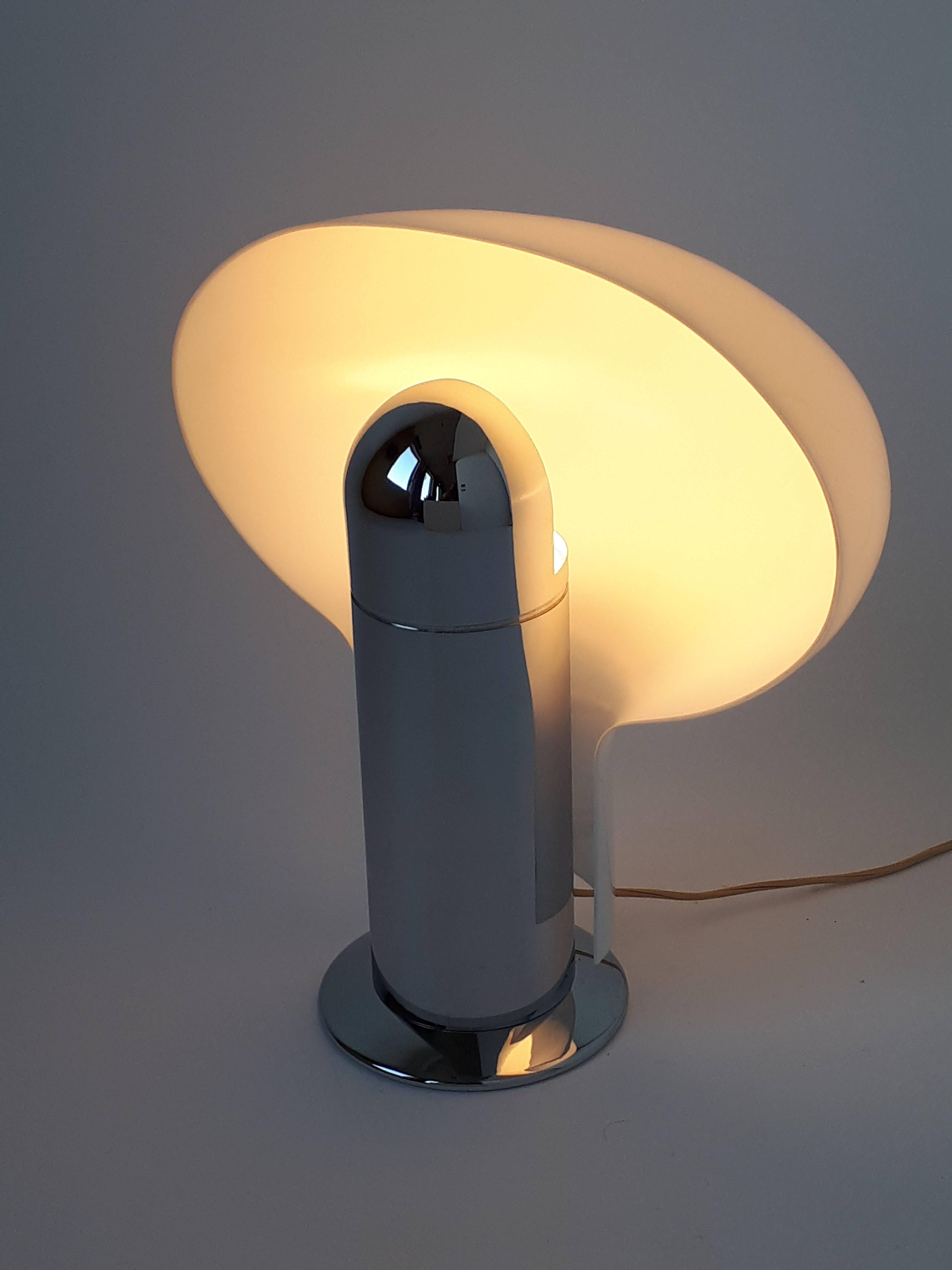 Mid-Century Modern Pair of Stilnovo 'Leuke' Table Lamps, 1970s, Italia