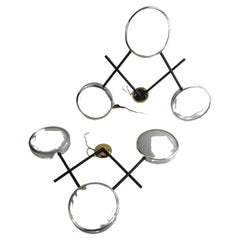 Pair of Stilnovo Mid Century Modern Triple light Wall Sconces C1958