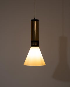 Pair of Stilnovo pendant lamps model 1135/2, Italy 1960s