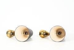 pair of stilnovo style cone shaped wall appliques