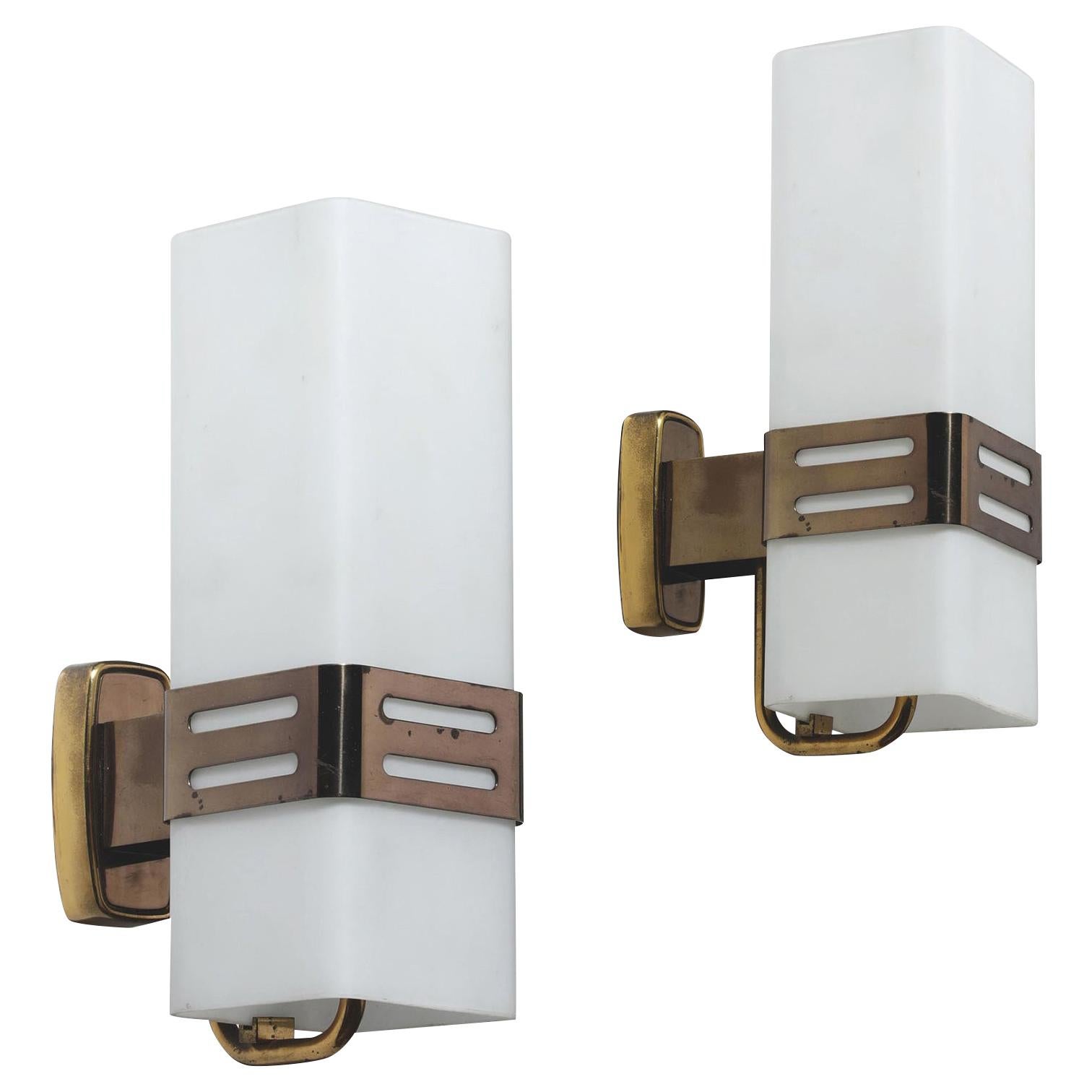 Pair of Stilnovo Wall Sconces