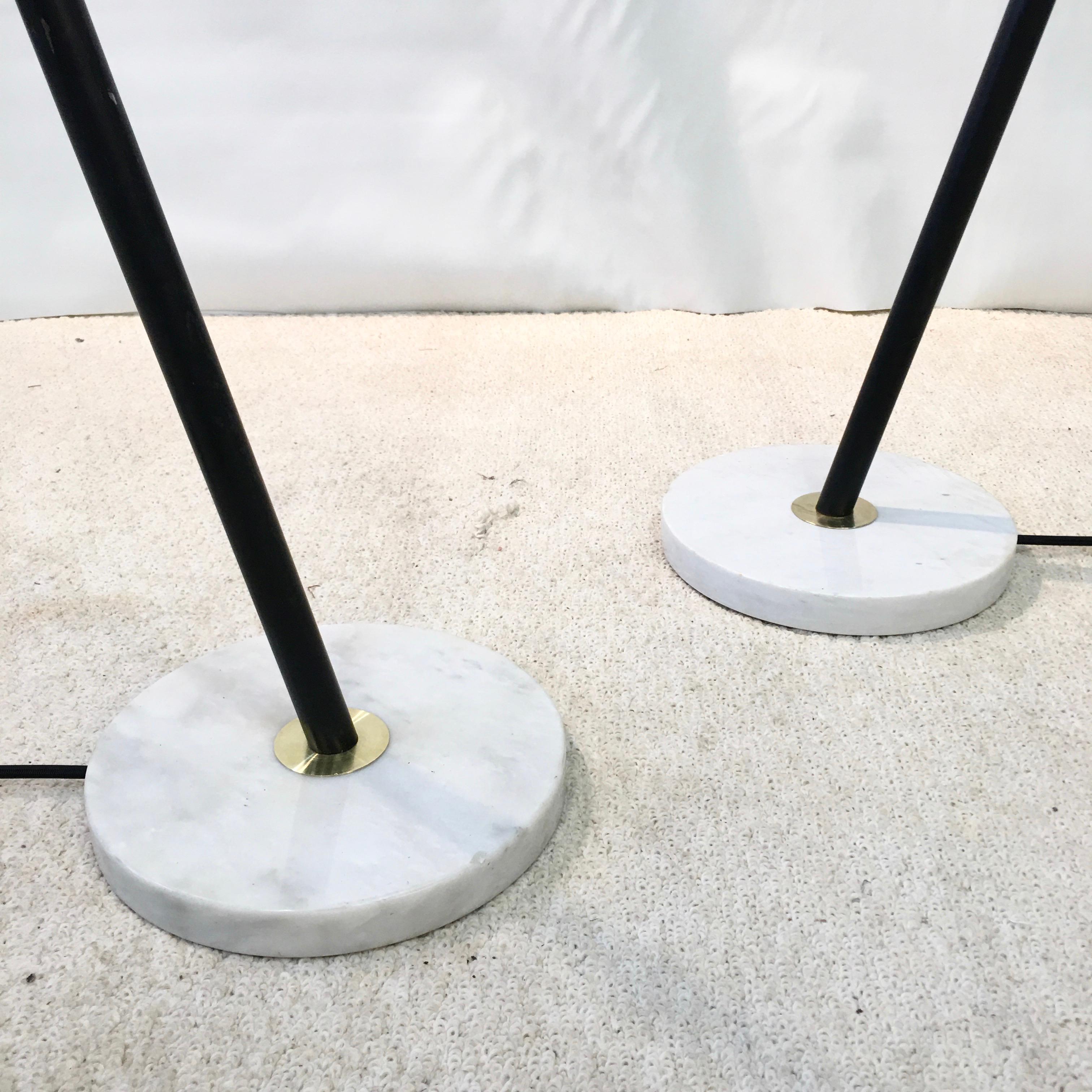 Coppia di lampade da terra snodabili Stilux in vendita 7