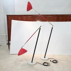Pair of Stilux Articulating Floor Lamps