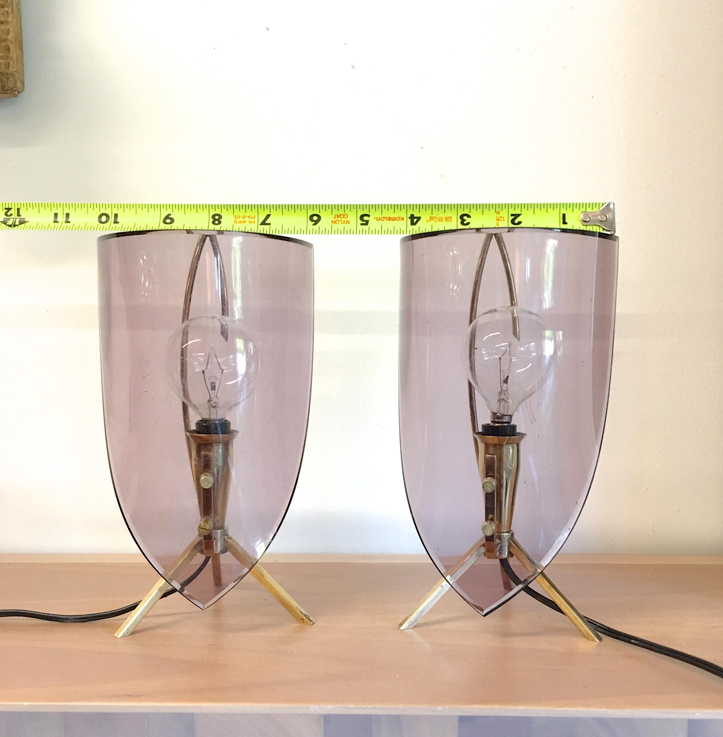 Pair of Stilux Milano Boudoir Lamps For Sale 6