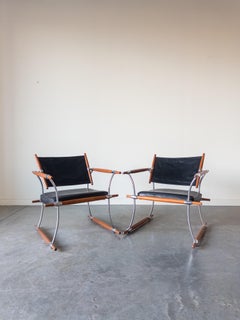 Pair of Stokke Lounge Chairs by Jens H. Quistgaard for Nissen Langaa, 1960s