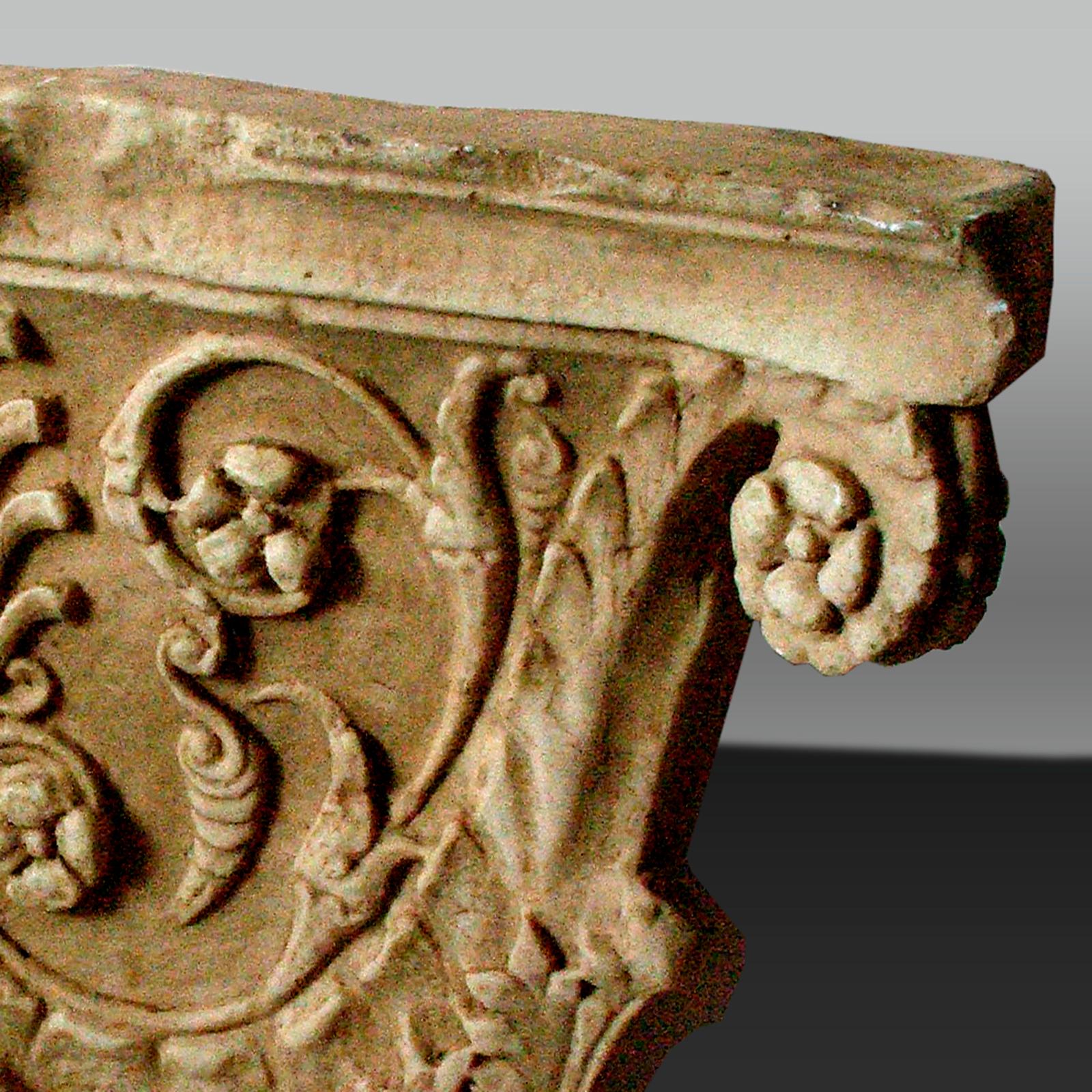 Pair of Stone Bases In Good Condition For Sale In New York, NY