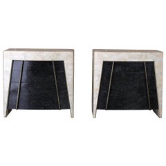 Pair of Stone Bedside Dressers