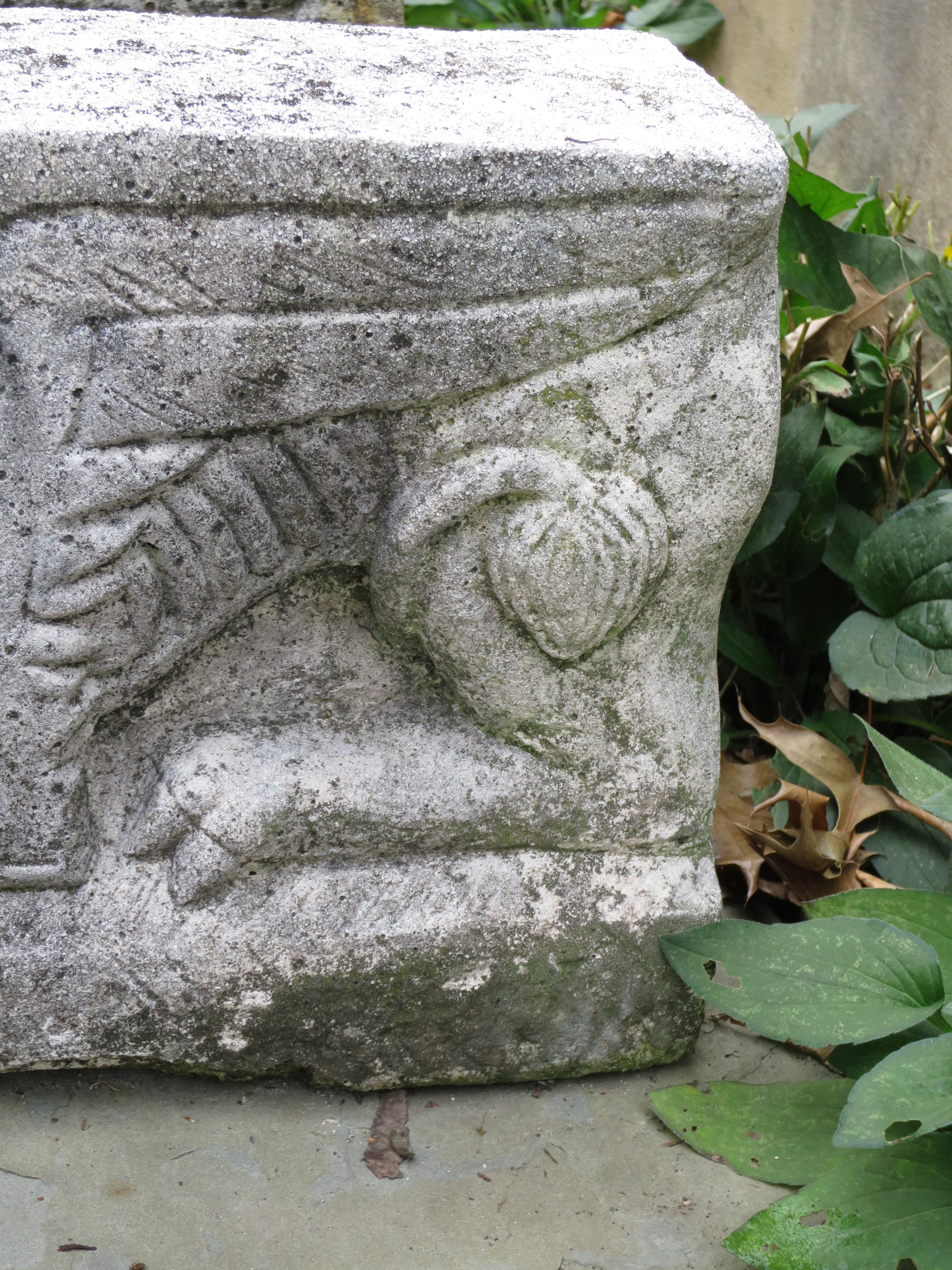 Pair of Stone Garden Griffins 1