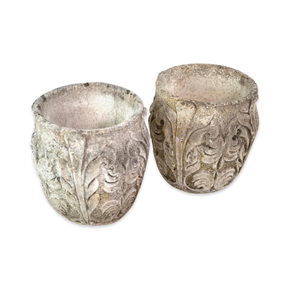 Pair of Stone Urns from Scotland circa 1885