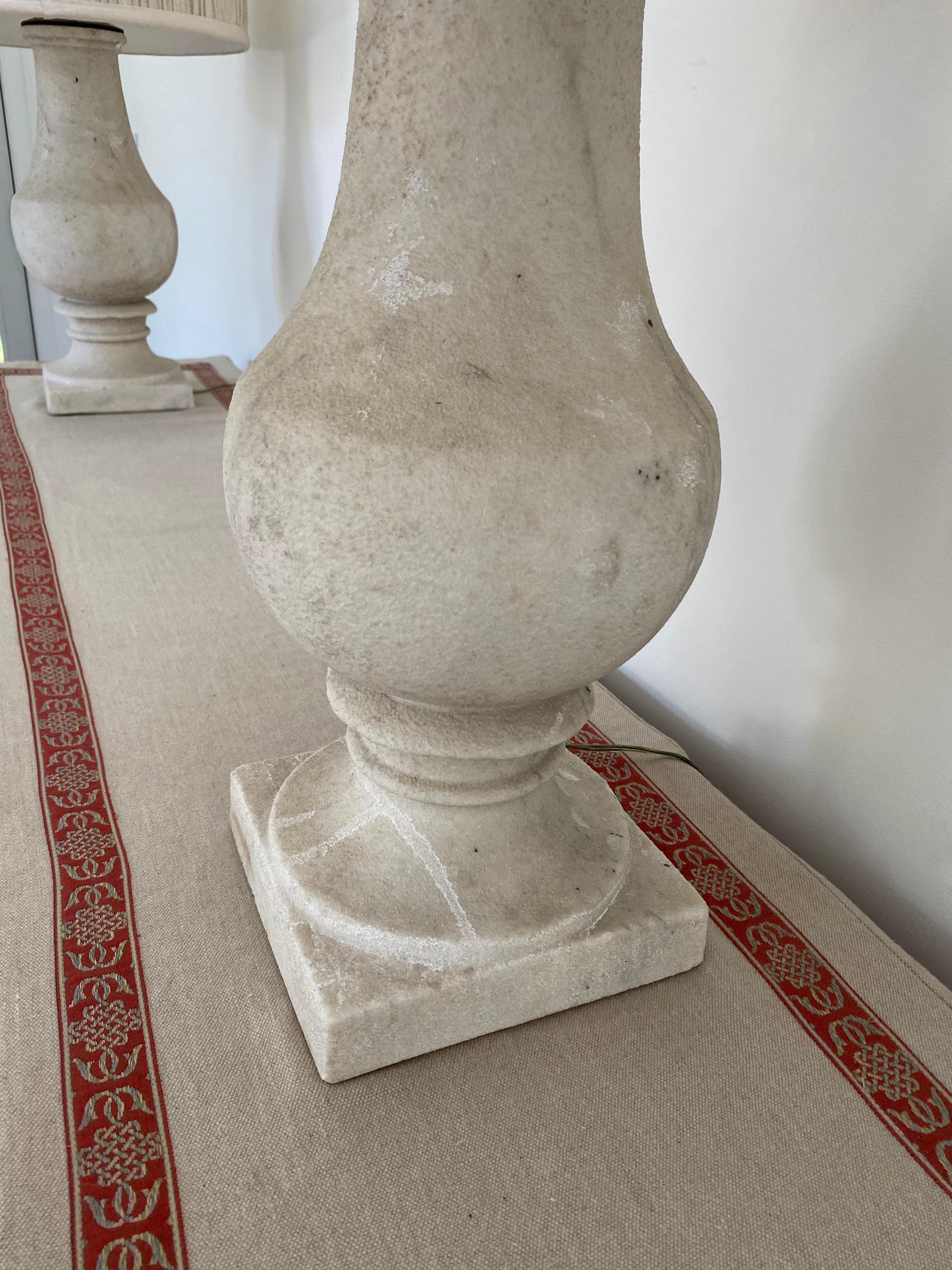 Pair of Stone Lamps, 20th Century For Sale 6