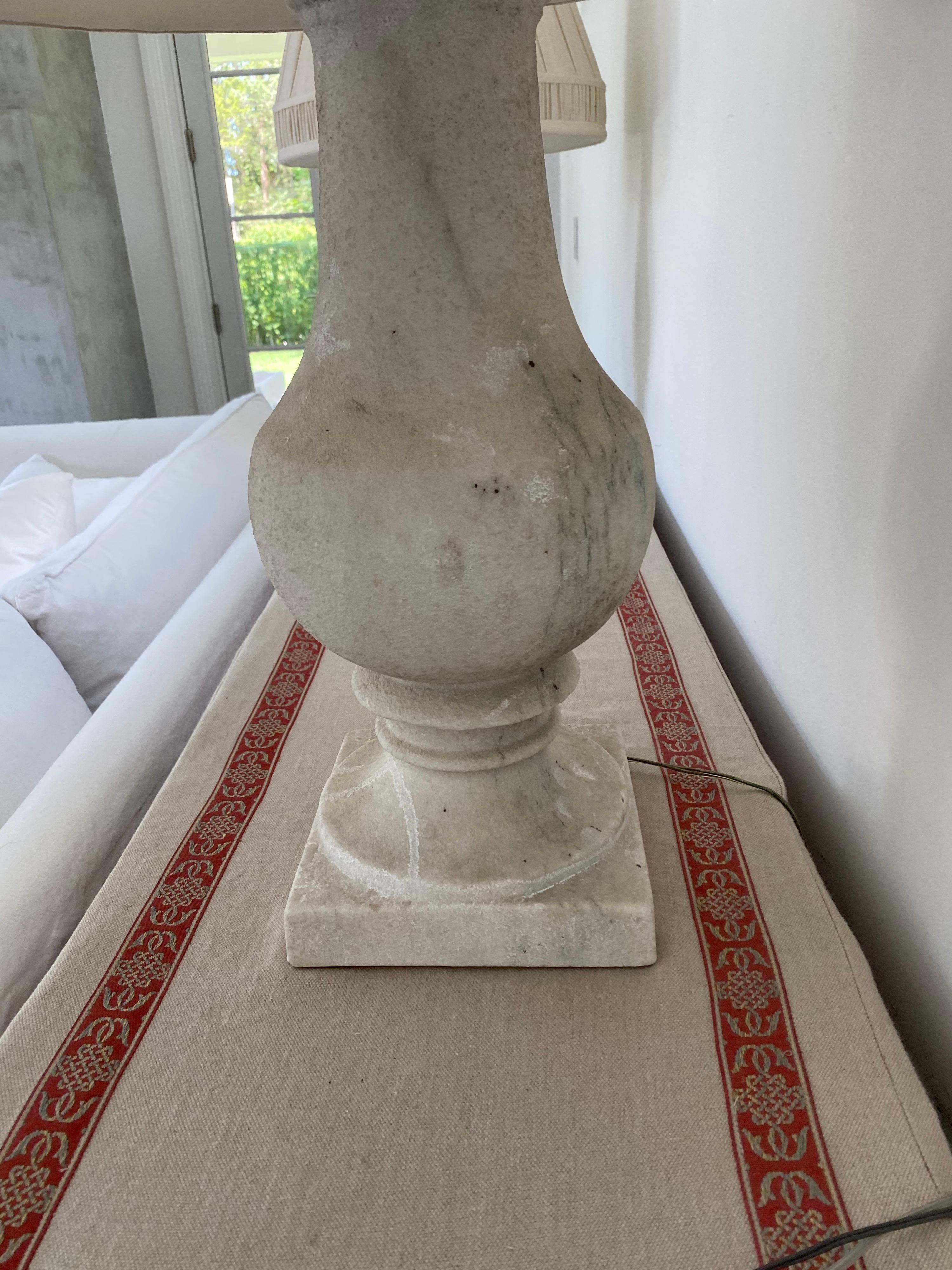 Pair of Stone Lamps, 20th Century For Sale 7