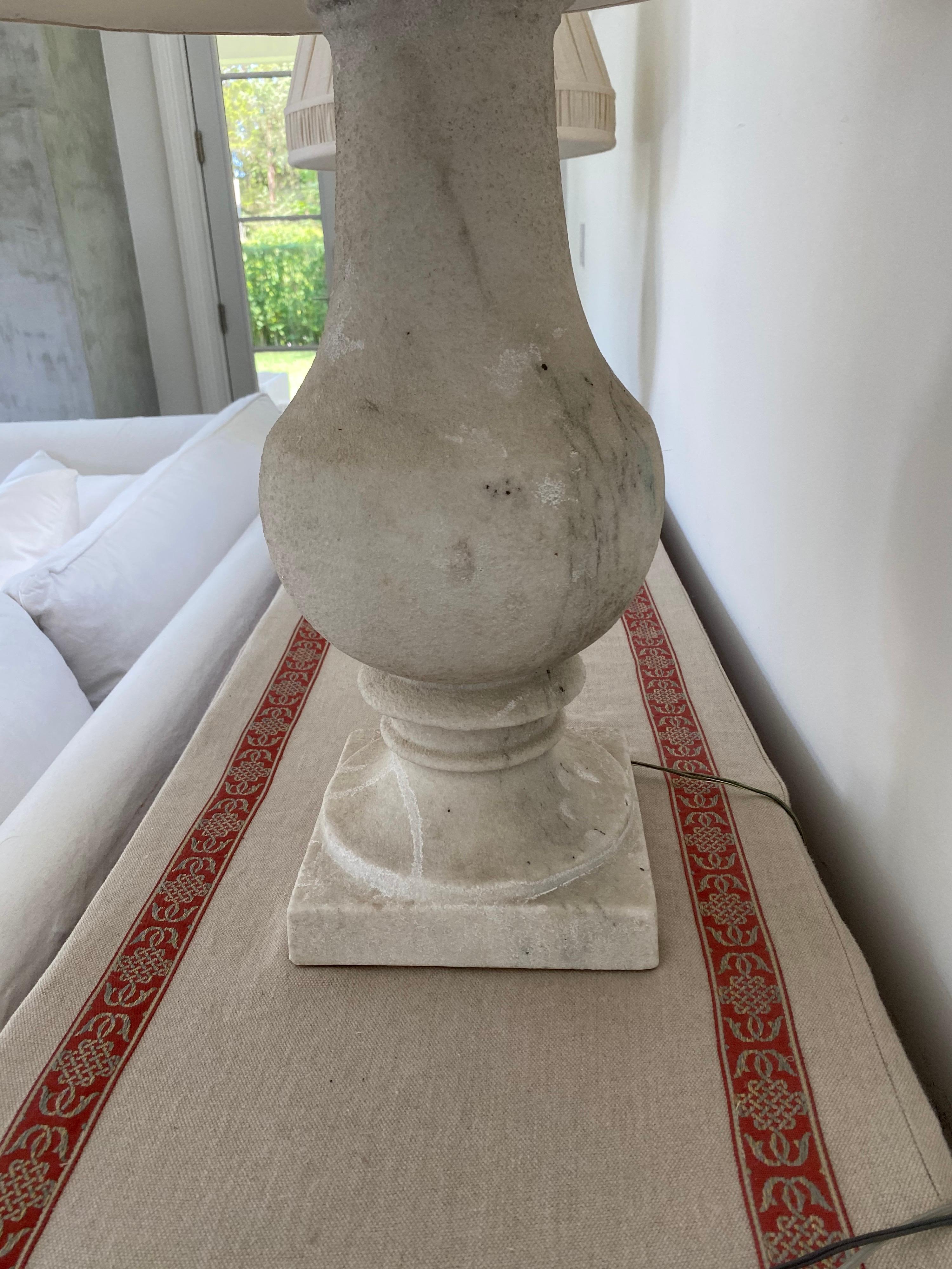 Pair of Stone Lamps, 20th Century For Sale 9